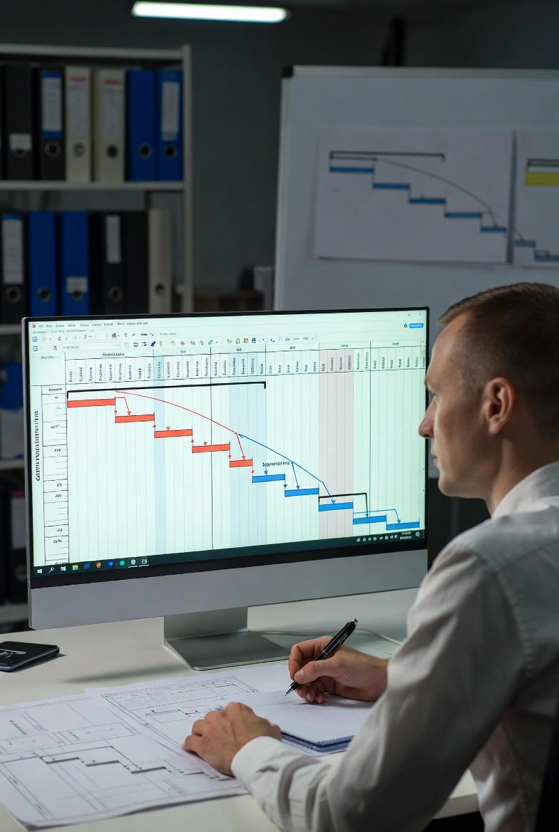 Critical path method for construction