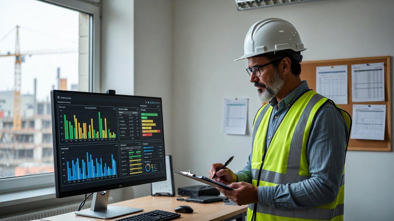 Tracking construction project progress